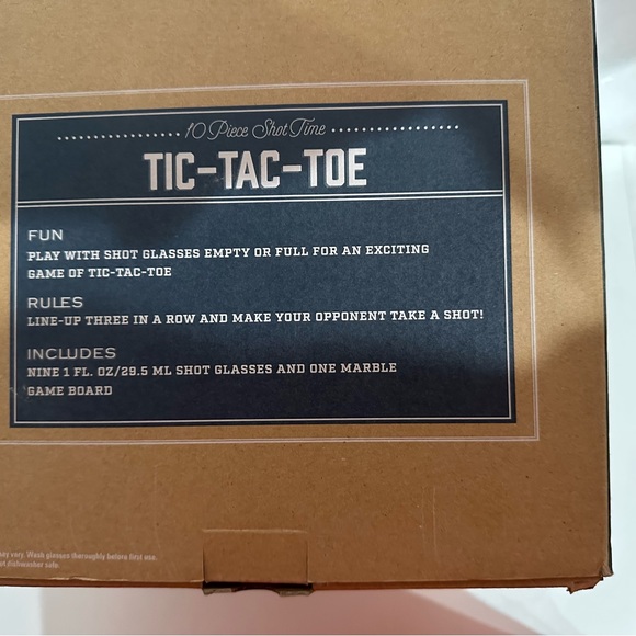 Marble Tic-Tac-Toe Drinking Game - Picture 2 of 5